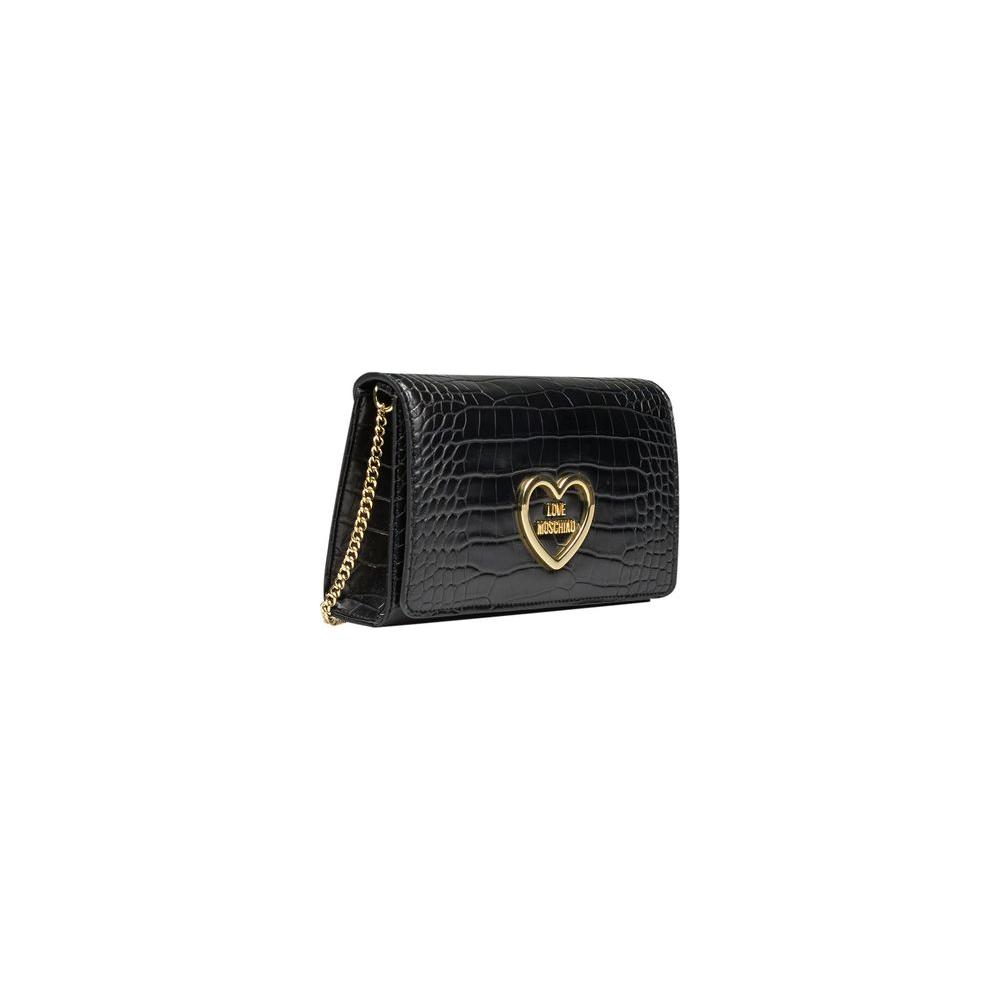 Love Moschino Black Polyethylene Women Crossbody Bag Love Moschino