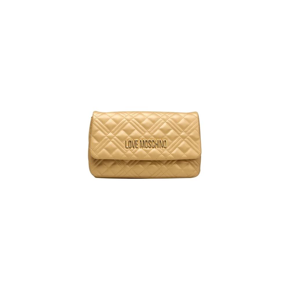 Love Moschino Gold Polyethylene Women Crossbody Bag Love Moschino