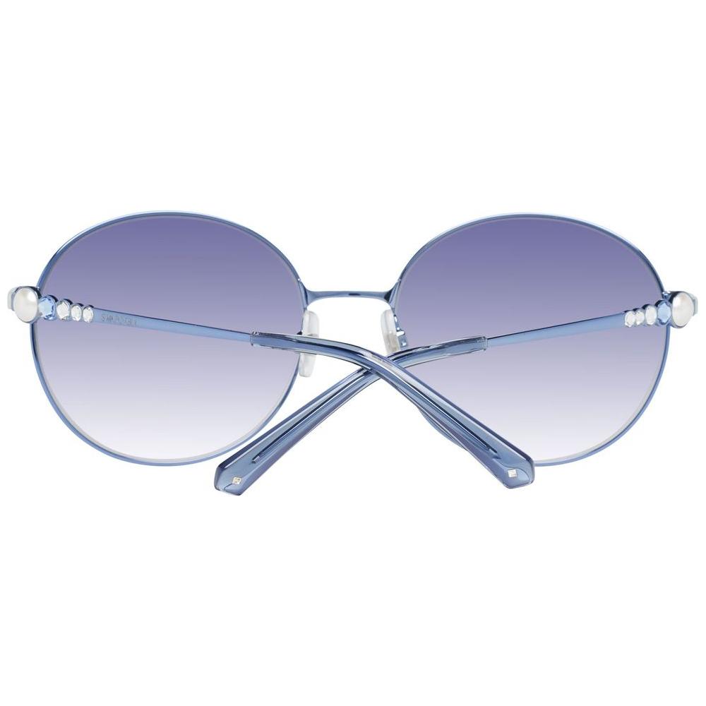 Swarovski Blue Metal Sunglasses Swarovski