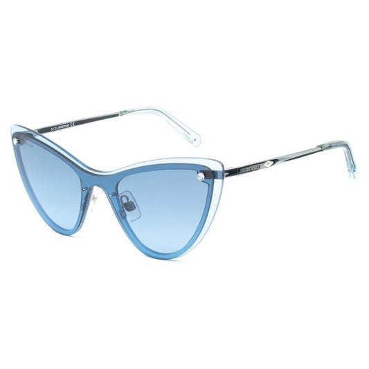 Swarovski Blue Metal Sunglasses Swarovski