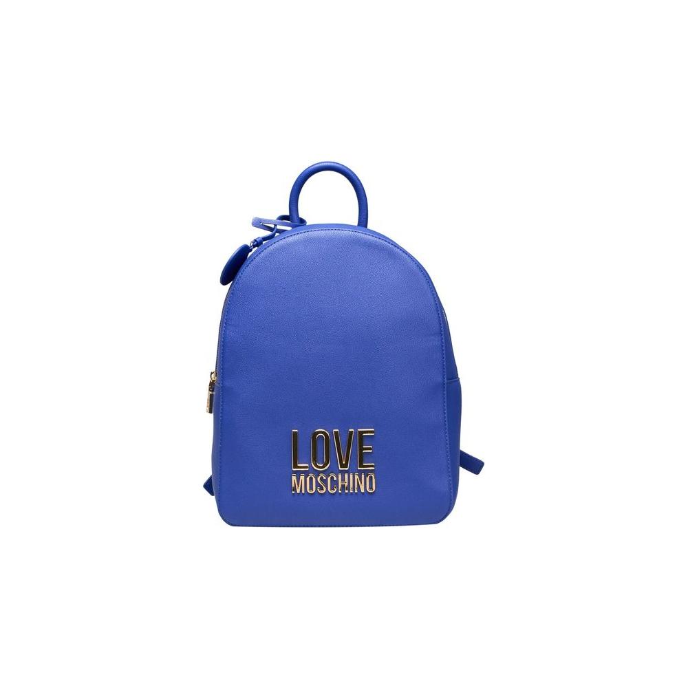 Love Moschino Blue Polyethylene Women Backpack Love Moschino