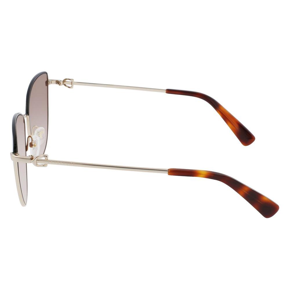 Longchamp Gold Metal Sunglasses Longchamp