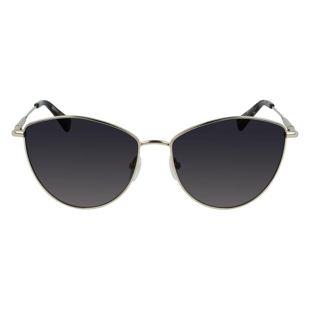 Longchamp Gold Metal Sunglasses Longchamp