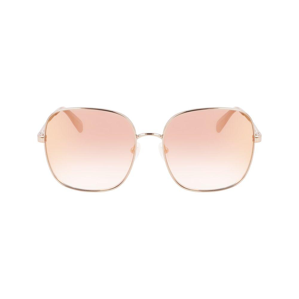 Longchamp Gold Metal Sunglasses Longchamp