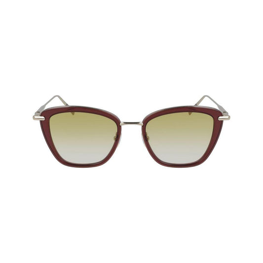 Longchamp Red Metal Sunglasses Longchamp Tan