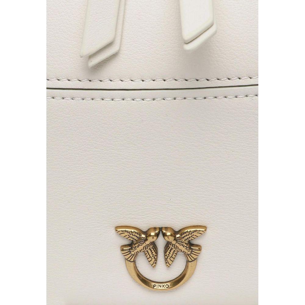 PINKO White Leather Handbag PINKO