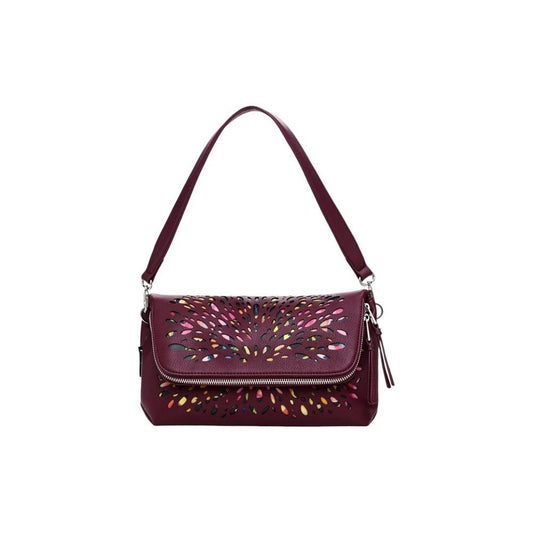 Desigual Bordeaux Polyethylene Handbag Desigual