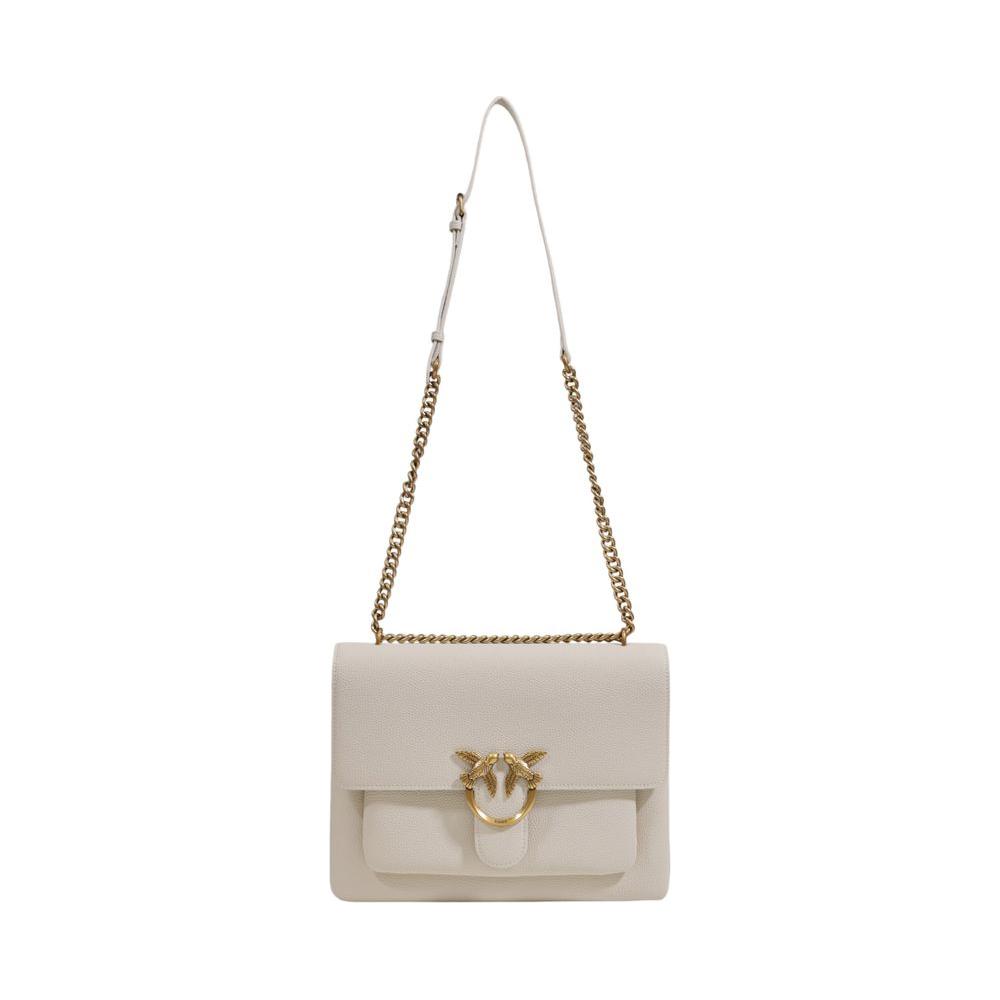 PINKO White Leather Handbag PINKO