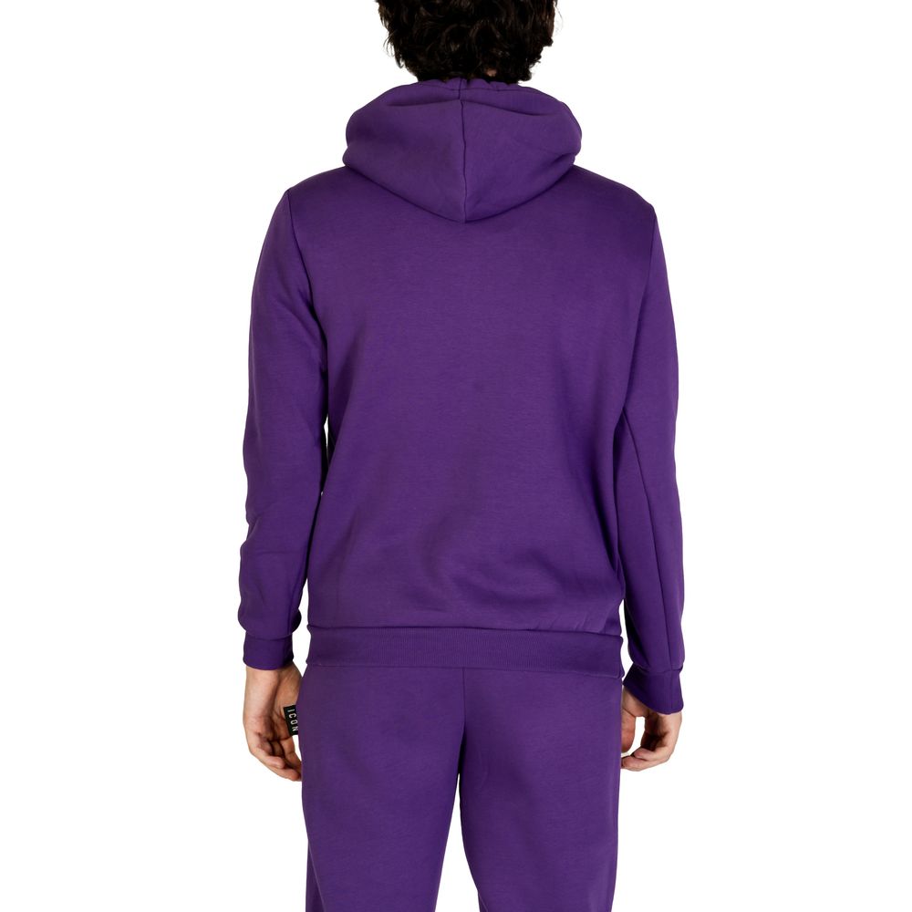 Icon Purple Cotton Hoodie 1728,71956299936,Clothing,Hoodies - Sweaters - Clothing,Icon,IT42 | XS,IT44 | S,Men,New with tags,Purple,Sweaters - Clothing