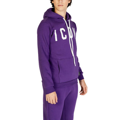 Icon Purple Cotton Hoodie 1728,71956299936,Clothing,Hoodies - Sweaters - Clothing,Icon,IT42 | XS,IT44 | S,Men,New with tags,Purple,Sweaters - Clothing