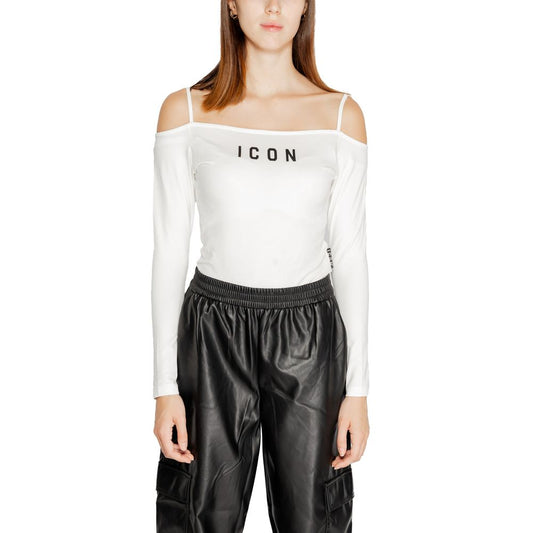 Icon White Cotton Bodysuit 1728,71956299936,Bodysuits - T-Shirts - Clothing,Clothing,Icon,IT44|L,New with tags,T-Shirts - Clothing,White,Women