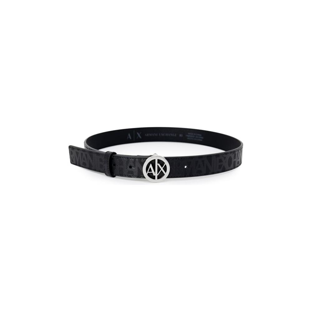 Armani Exchange Black Polyester Belt Armani Exchange