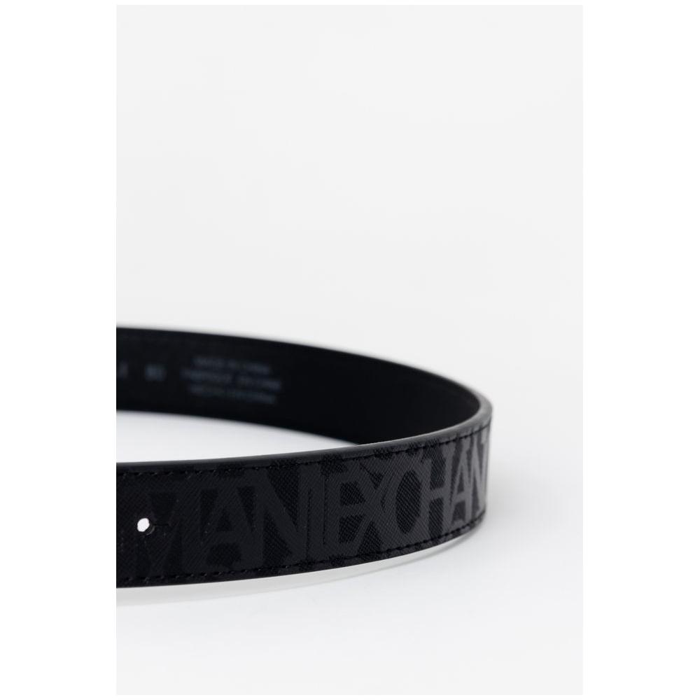 Armani Exchange Black Polyester Belt Armani Exchange