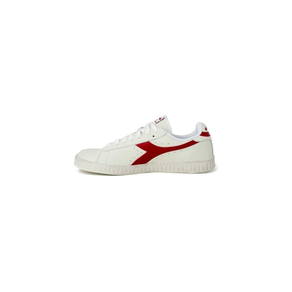 Diadora Red Synthetic Leather Sneaker Diadora