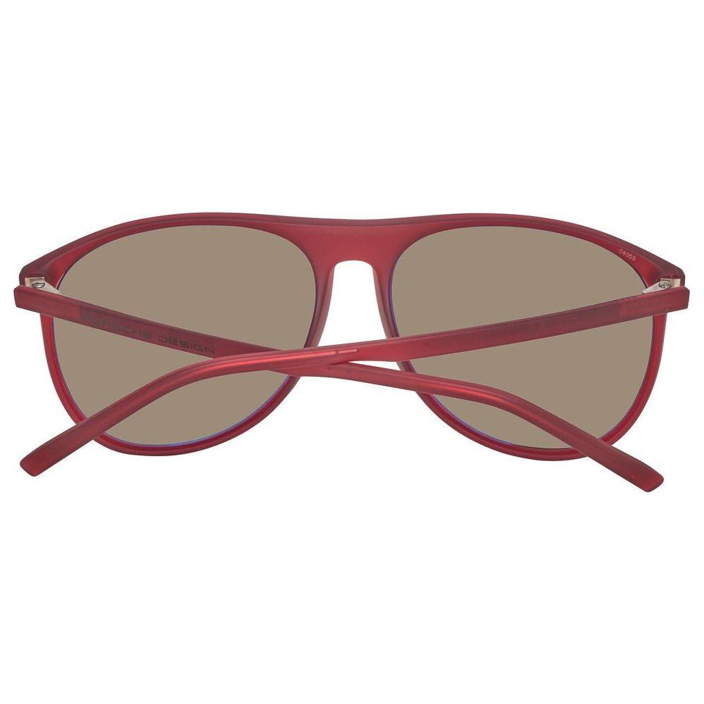 Porsche Design Burgundy Unisex Sunglasses Porsche Design