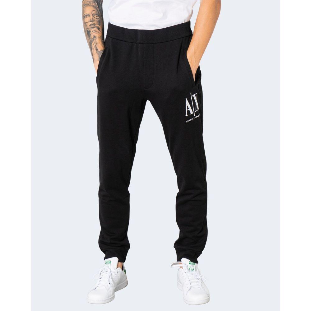 Armani Exchange Black Cotton Jeans & Pant Armani Exchange