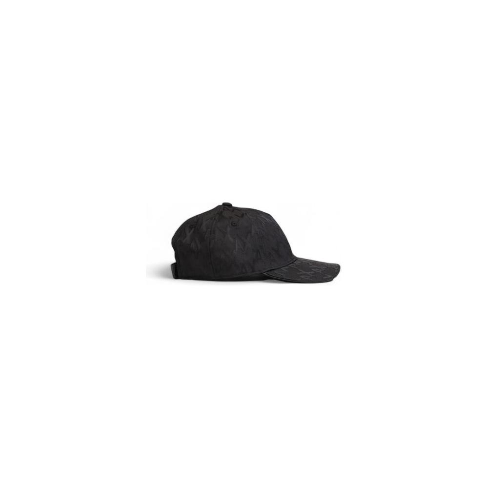 Armani Exchange Black Polyester Hats & Cap Armani Exchange