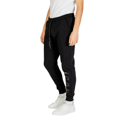 Icon Black Cotton Joggers (Workout Pants) 1728,71956299936,Black,Clothing,Icon,IT42 | XS,Joggers (workout pants) - Sportswear - Clothing,Men,New with tags,Sportswear - Clothing
