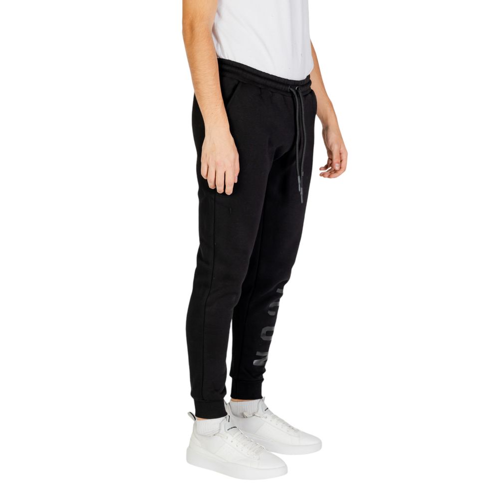Icon Black Cotton Joggers (Workout Pants) 1728,71956299936,Black,Clothing,Icon,IT42 | XS,Joggers (workout pants) - Sportswear - Clothing,Men,New with tags,Sportswear - Clothing