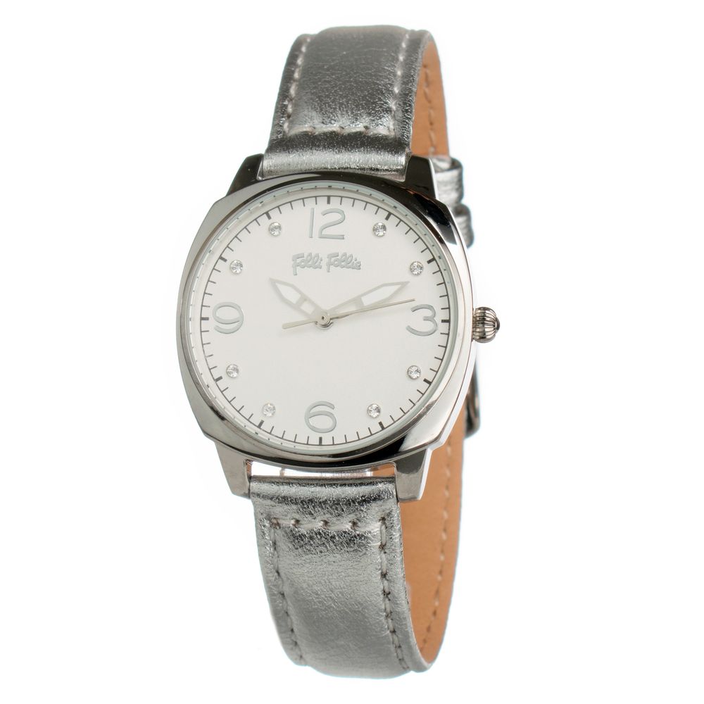 Folli Follie Gray Leather Dress Watch Folli Follie
