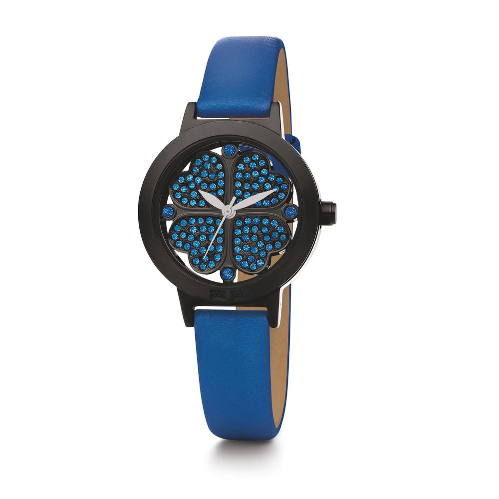 Folli Follie Blue Leather Watch Folli Follie