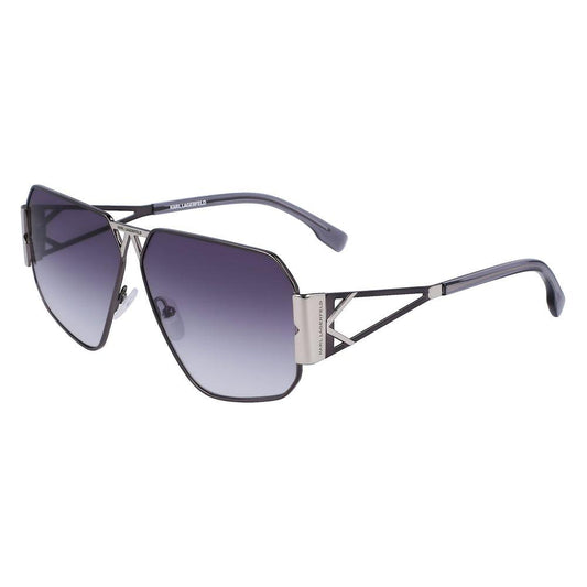 Karl Lagerfeld Gray Metal Sunglasses Karl Lagerfeld