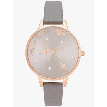 Olivia Burton Gray Artificial Leather Dress Watch Olivia Burton