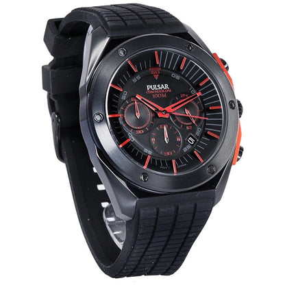 Pulsar Black Rubber Sport Watch