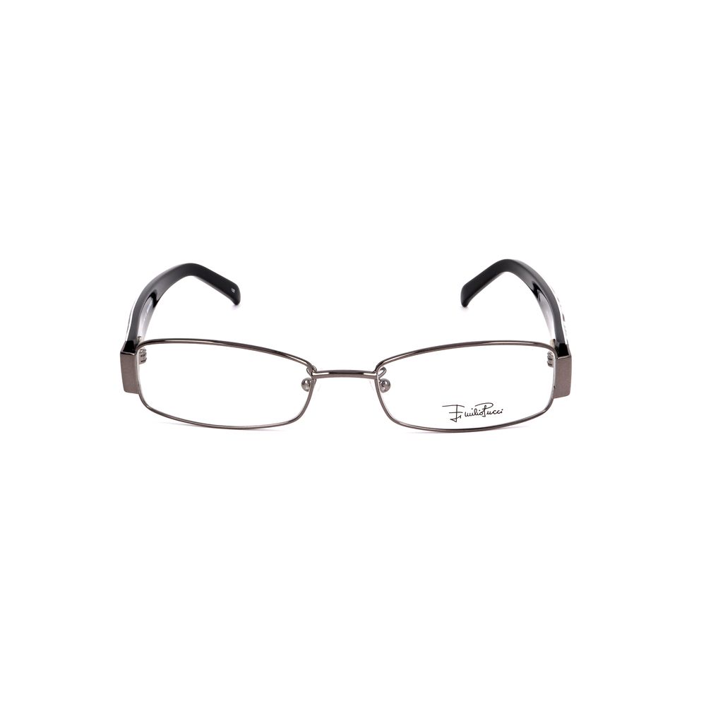Emilio Pucci Gray Metal Glasses (Frames) Emilio Pucci