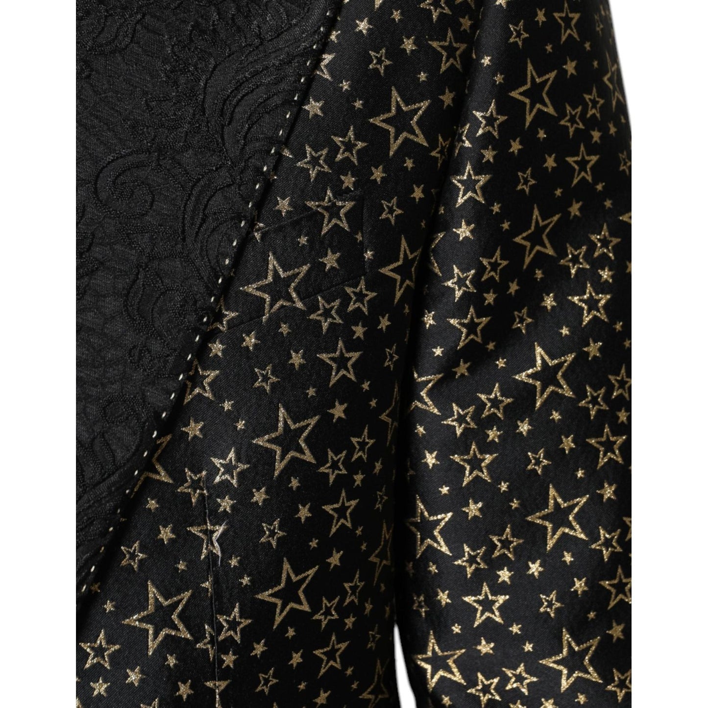 Dolce & Gabbana Black Stars Jacquard SICILIA 2 Piece Suit Dolce & Gabbana Black