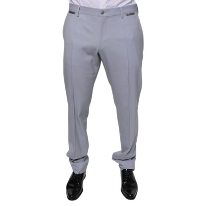 Dolce & Gabbana Light Gray Wool Formal Dress Pants
