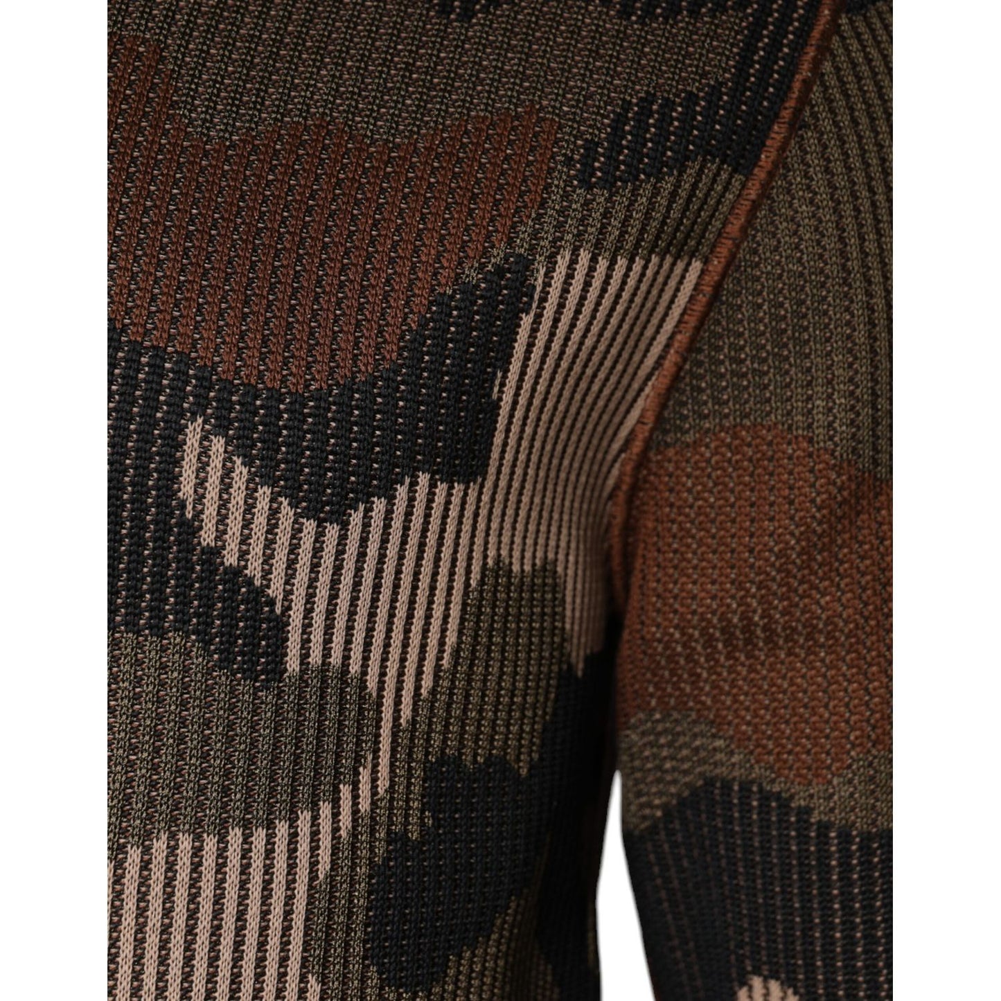 Dolce & Gabbana Multicolor Camouflage Men Pullover Sweater