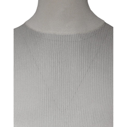 Dolce & Gabbana White Long Sleeve Turtleneck Men Pullover Sweater