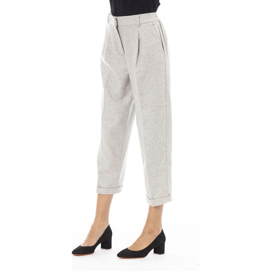 Alpha Studio Trousers Trousers Alpha Studio Light Gray