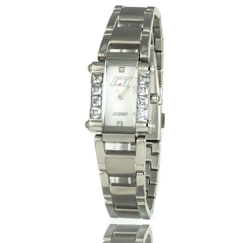 Chronotech Silver Stainless Steel Dress Watch 1728,67434610848,Accessories,Chronotech,Dress Watches - Watches - Accessories,New with tags,Silver,Watches - Accessories,Women