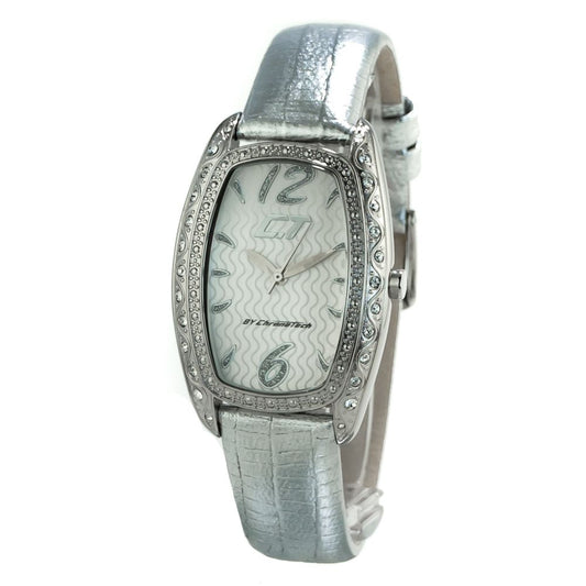 Chronotech Silver Leather Dress Watch1728,67434610848,Accessories,Chronotech,Dress Watches - Watches - Accessories,New with tags,Silver,Watches - Accessories,Women