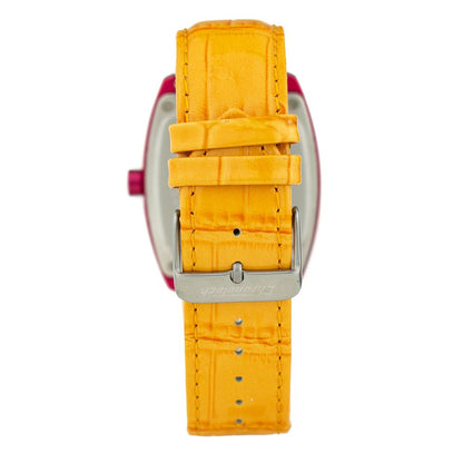 Chronotech Orange Leather Dress Watch Chronotech