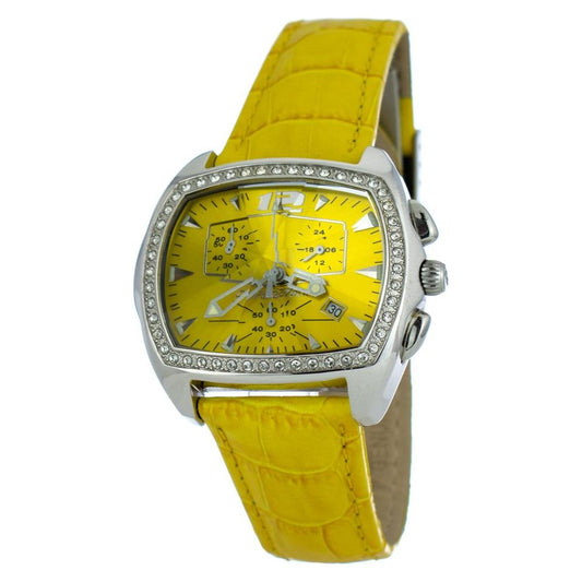 Chronotech Yellow Leather Watch Chronotech