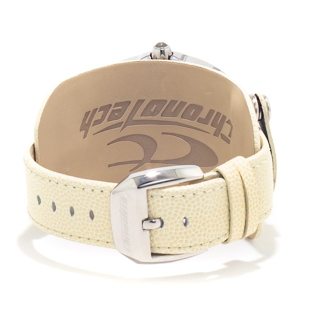 Chronotech Beige Leather Dress Watch 1728,67434610848,Accessories,Beige,Chronotech,Dress Watches - Watches - Accessories,Men,New with tags,Watches - Accessories