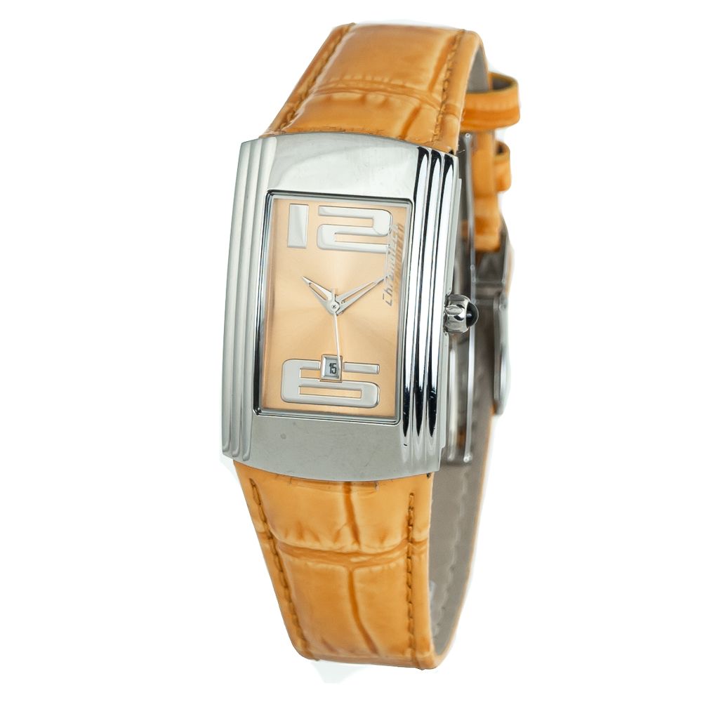 Chronotech Orange Leather Dress Watch Chronotech