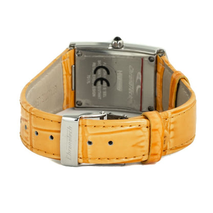 Chronotech Orange Leather Dress Watch Chronotech