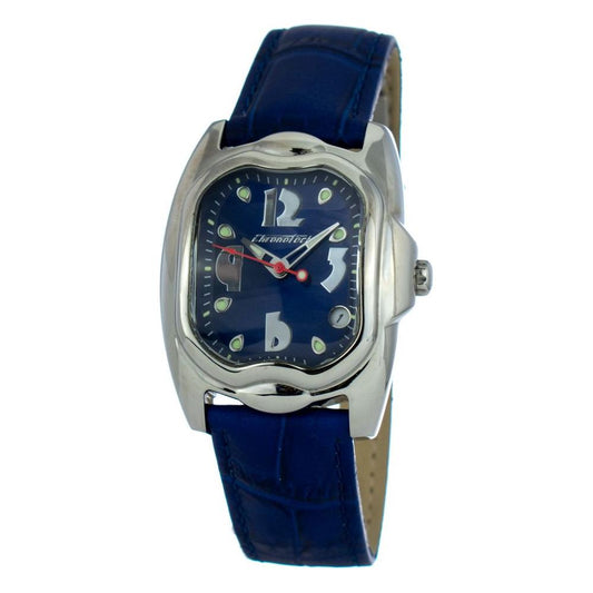 Chronotech Blue Leather Watch Chronotech Gray