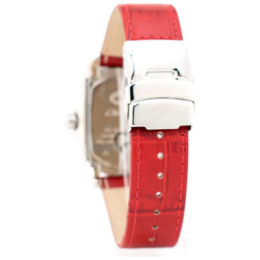Chronotech Red Leather Watch Chronotech Light Gray