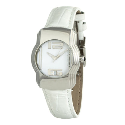 Chronotech White Leather Dress Watch 1728,67434610848,Accessories,Chronotech,Dress Watches - Watches - Accessories,New with tags,Watches - Accessories,White,Women
