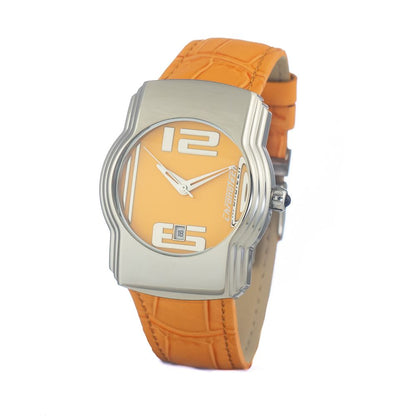 Chronotech Orange Leather Dress Watch Chronotech