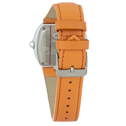 Chronotech Orange Leather Dress Watch Chronotech