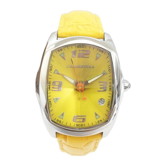 Chronotech Yellow Leather Watch Chronotech Dark Khaki