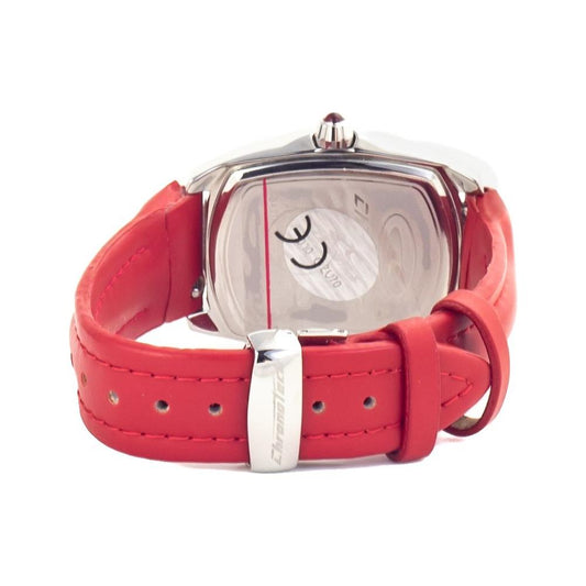 Chronotech Red Leather Watch Chronotech Maroon