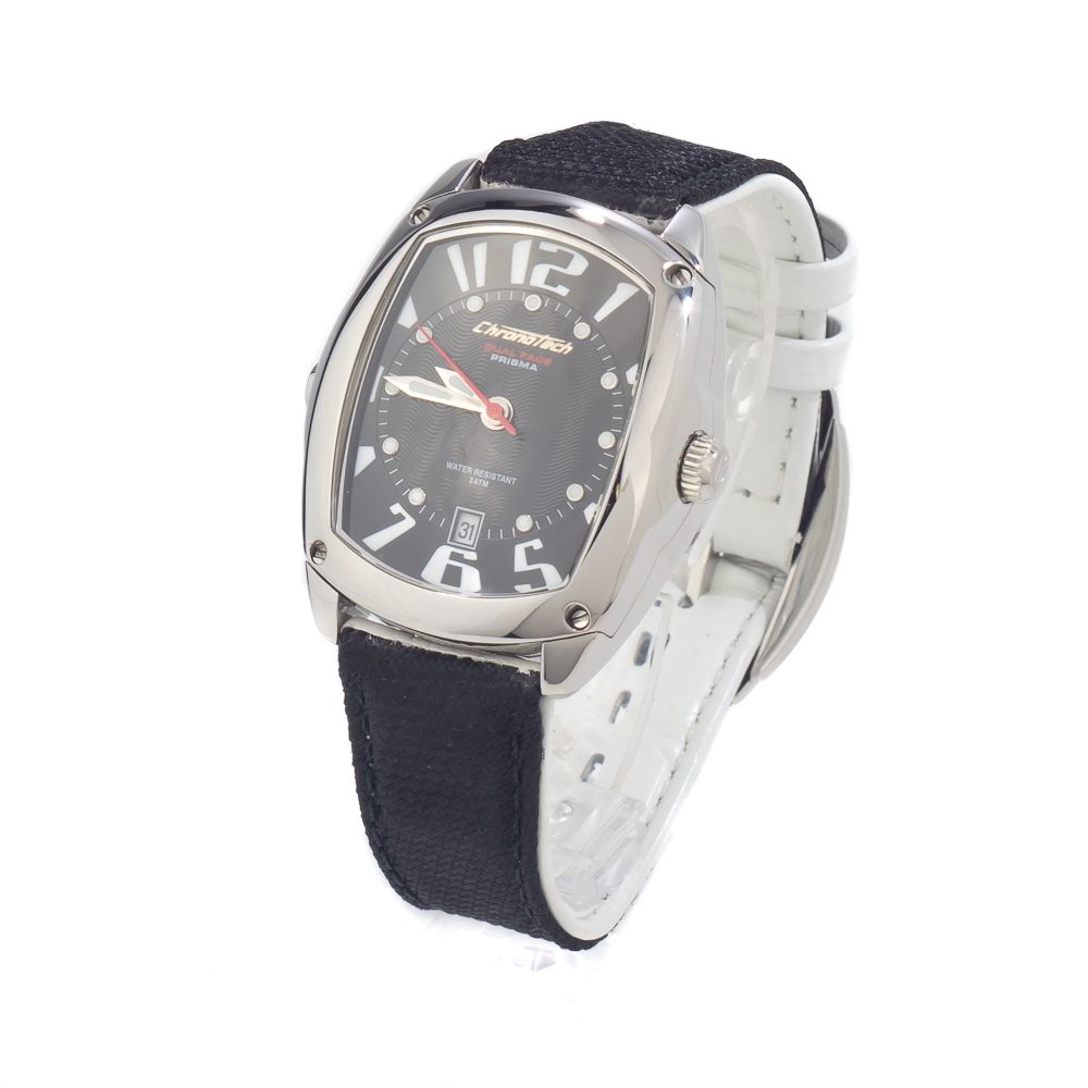 Chronotech Black Leather Dress Watch 1728,67434610848,Accessories,Black,Chronotech,Dress Watches - Watches - Accessories,New with tags,Watches - Accessories,Women