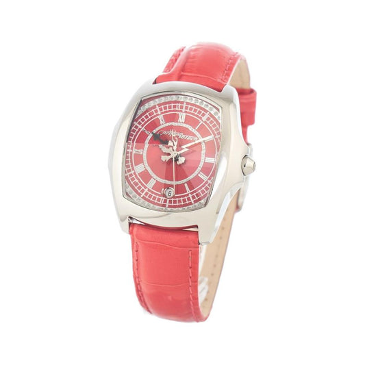 Chronotech Red Leather Watch Chronotech Tan